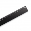 Alumiininen viivain, 30 cm, DESKSTORE SIZE BLACK, musta