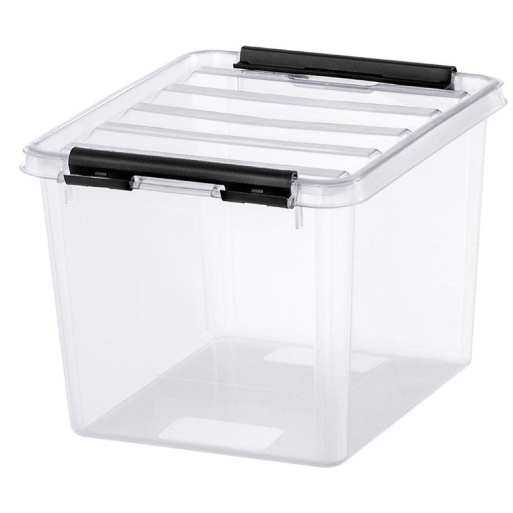 Säilytyslaatikko 3 l, SmartStore, kirkas/musta ryhmässä Säilytys / Säilytyskorit / Pienvarastointi / Askar @ SmartaSaker.se (41649)