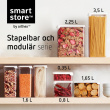 Ilmatiivis säilytysrasia 0,8 l, SmartStore Vision