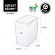 Ilmatiivis säilytysrasia 3,5 l, SmartStore Vision