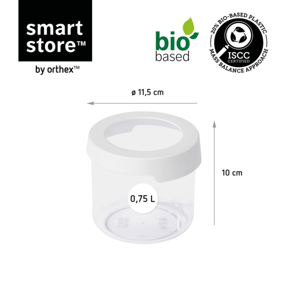 Ilmatiivis pyöreä rasia 0,75 l, SmartStore Vision ryhmässä Säilytys / Keittiön säilytys / Säilytysvuokot / SmartStore säilytysastiat @ SmartaSaker.se (41701)