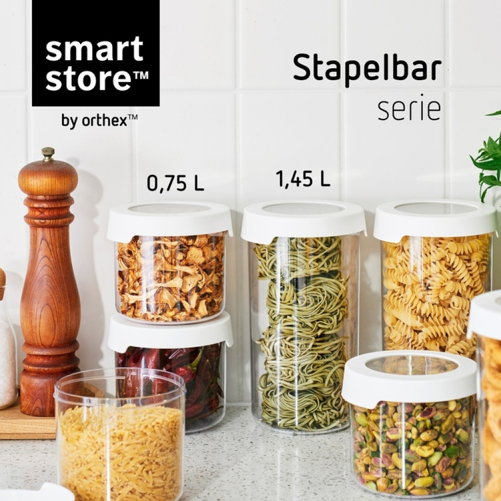Ilmatiivis pyöreä säilytysrasia 1,45 l, SmartStore Vision ryhmässä Säilytys / Keittiön säilytys / Säilytysvuokot / SmartStore säilytysastiat @ SmartaSaker.se (41702)