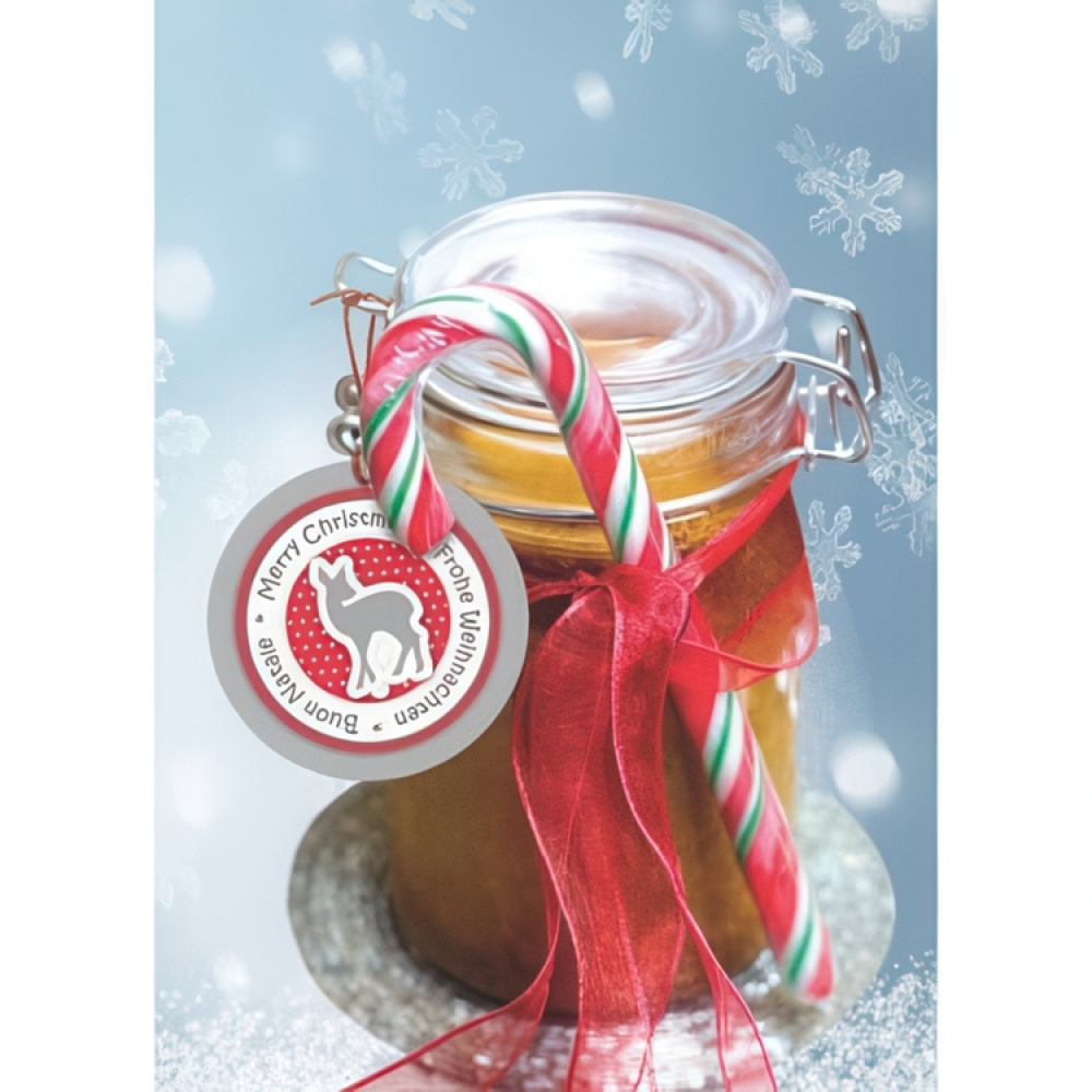Ylelliset riippuetiketit jouluaiheilla, 4 kpl, 3D CHRISTMAS GIFT TAGS, Ø 5 cm ryhmässä Säilytys / Magnetit ja itsekiinnittyvät / Kyltit ja tarrat @ SmartaSaker.se (41714)