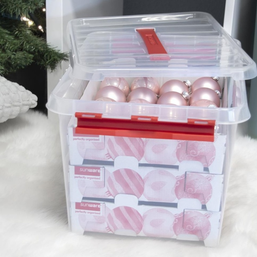 Joulukoristelaatikko 22 l, X-Mas ryhmässä Säilytys / Varastointi- ja autotallivarasto @ SmartaSaker.se (41725)