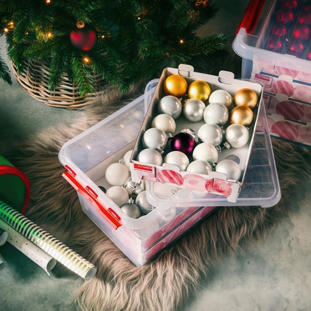 Joulukoristelaatikko 22 l, X-Mas ryhmässä Säilytys / Varastointi- ja autotallivarasto @ SmartaSaker.se (41725)