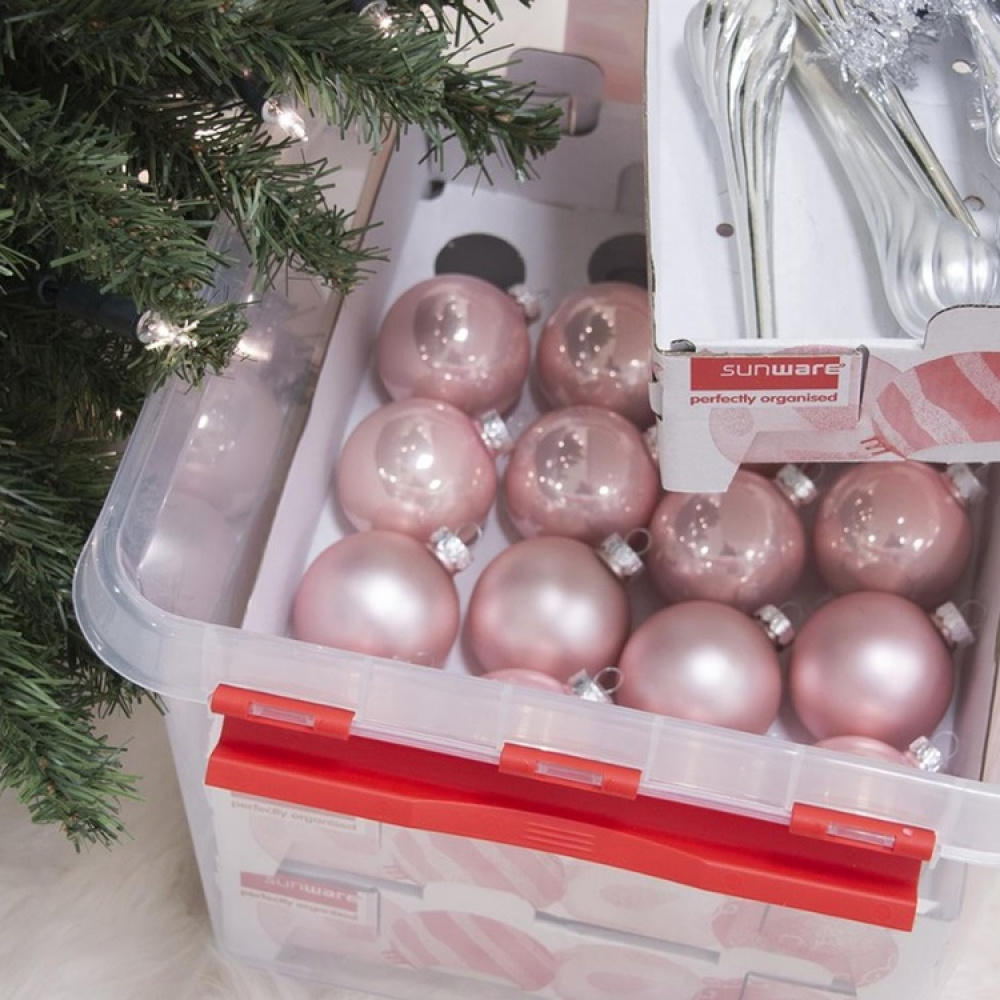 Joulukoristelaatikko 22 l, X-Mas ryhmässä Säilytys / Varastointi- ja autotallivarasto @ SmartaSaker.se (41725)