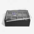 Kellojen säilytysrasia näyttökannella, STACKERS WATCH BOX, 18 x 26 x K 9,5 cm Musta
