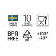 Suuri säilytyslaatikko kannella ja pyörillä 70 l, SmartStore, Kirkas/musta