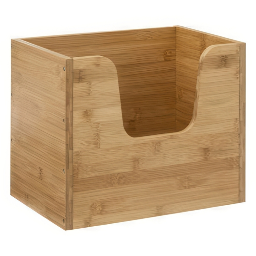 Avolaatikko, pinottava, STACK LARGE BAMBOO BASKET, 31,5 x 21,5 x K 26,5 cm, Luonnonvärinen ryhmässä Säilytys / Säilytyskorit @ SmartaSaker.se (41830)
