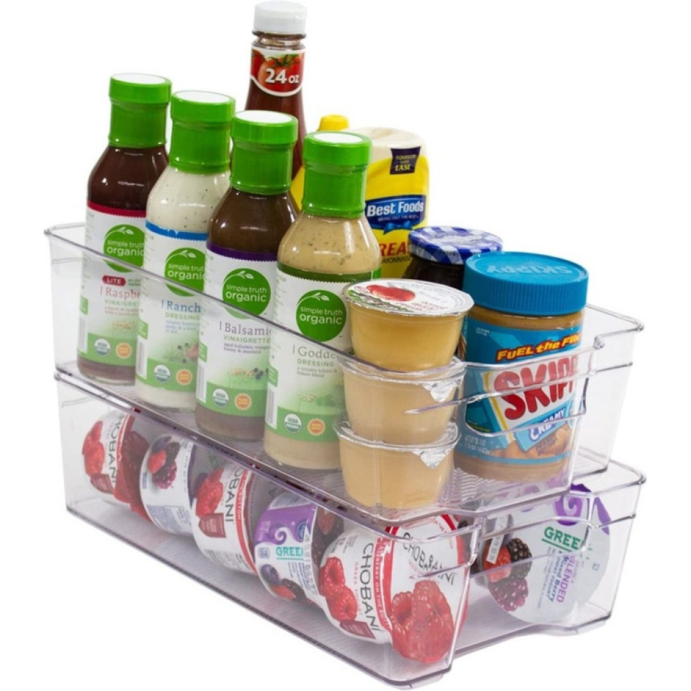 Avoin säilytyslaatikko jääkaappiin, 31,5 x 15,5 cm ryhmässä Säilytys / Keittiön säilytys / Jääkaappisäilytys @ SmartaSaker.se (41867)