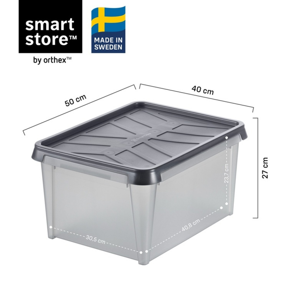 Vesitiivis säilytyslaatikko kannella 34 l, SmartStore Dry ryhmässä Säilytys / Säilytyskorit / SmartStore säilytyslaatikot @ SmartaSaker.se (41883)
