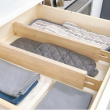 Matala säädettävä laatikkojakaja puuta 2-pack, 42–57 cm