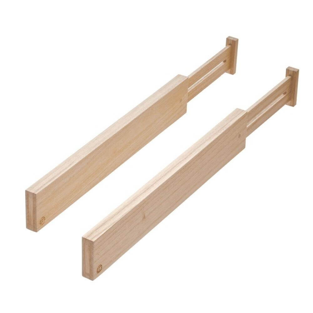 Matala säädettävä laatikkojakaja puuta 2-pack, 42–57 cm ryhmässä Säilytys / Keittiön säilytys / Järjestä keittiökaapit @ SmartaSaker.se (41885)
