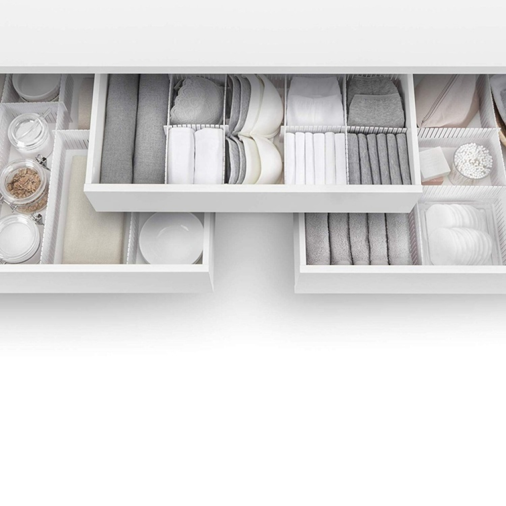 Säädettävä laatikkojakaja 5-pack, Rayen ryhmässä Säilytys / Vaatekaappivarasto / Lajittelulaatikot @ SmartaSaker.se (41893)