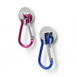 Magneetti karabiinihaalla 2-pack, Sininen/Pinkki