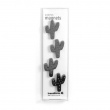 Kaktuksen muotoiset magneetit, 4 kpl, CACTUS, metallinhohtoinen