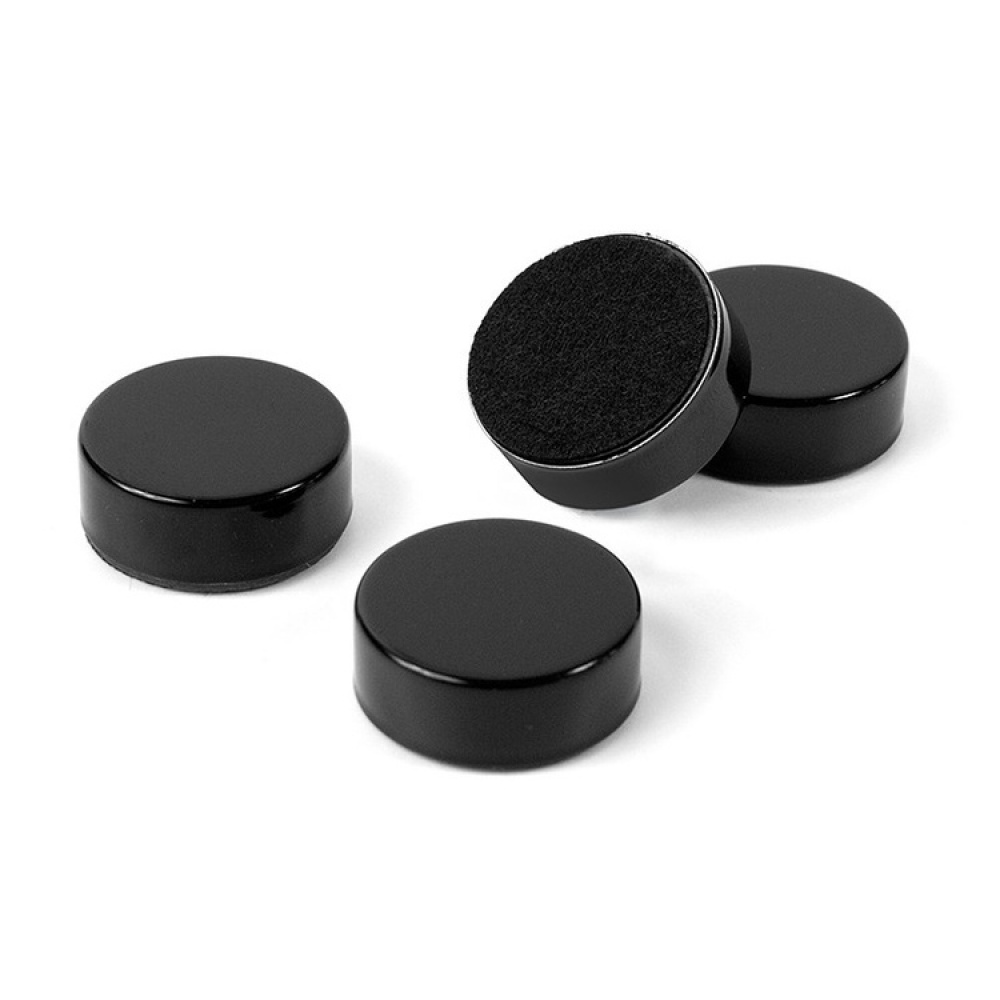 Pyöreä magneetti 4 kpl, musta ryhmässä Säilytys / Magnetit ja itsekiinnittyvät / Vahvat magneetit @ SmartaSaker.se (41985)
