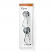 Magneetti karabiinihaalla 2-pack, hopea