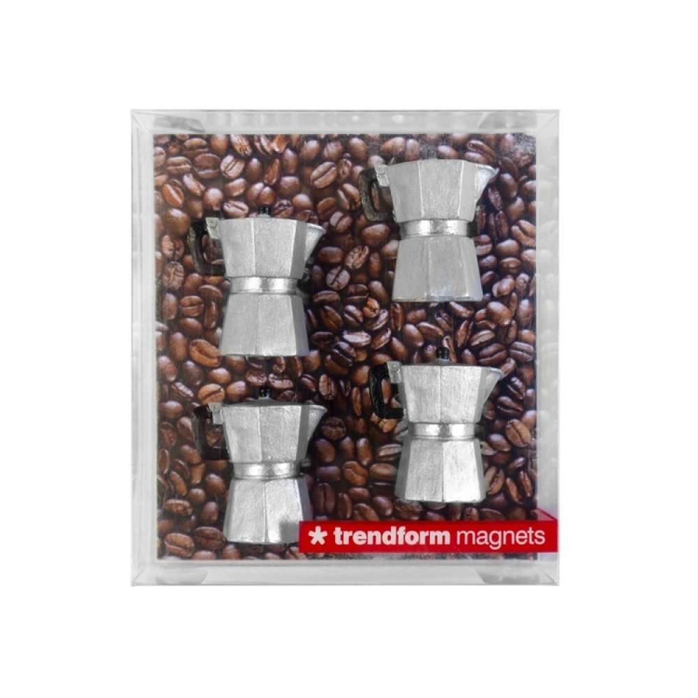 Magneettihahmo 4-pack, mokkapannu ryhmässä Säilytys / Magnetit ja itsekiinnittyvät @ SmartaSaker.se (41997)