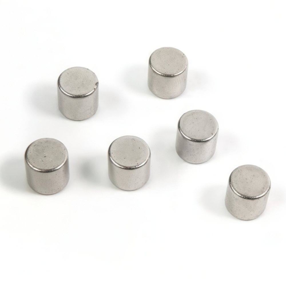 Minimagneetti lieriö 6-pack, Hopea ryhmässä Säilytys / Magnetit ja itsekiinnittyvät @ SmartaSaker.se (42005)