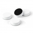 Pyöreä magneetti 4-pack, Valkoinen