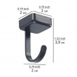 Riippuva magneettikoukku 6 kpl