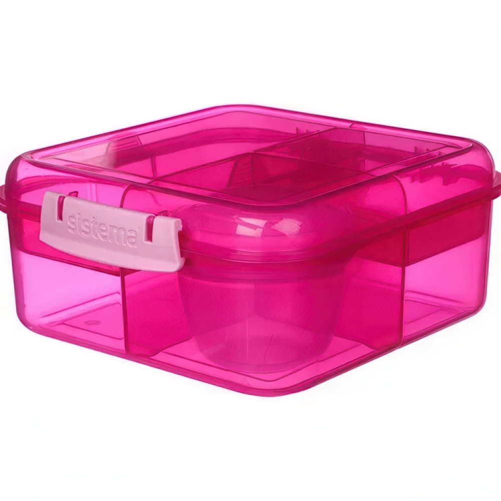 Bento-rasia, 5 lokeroa ja purkki 1,25 l, Sistema ryhmässä Säilytys / Keittiön säilytys / Ruoan säilytysastiat / Lounaslaatikoita ja Bento @ SmartaSaker.se (42121)