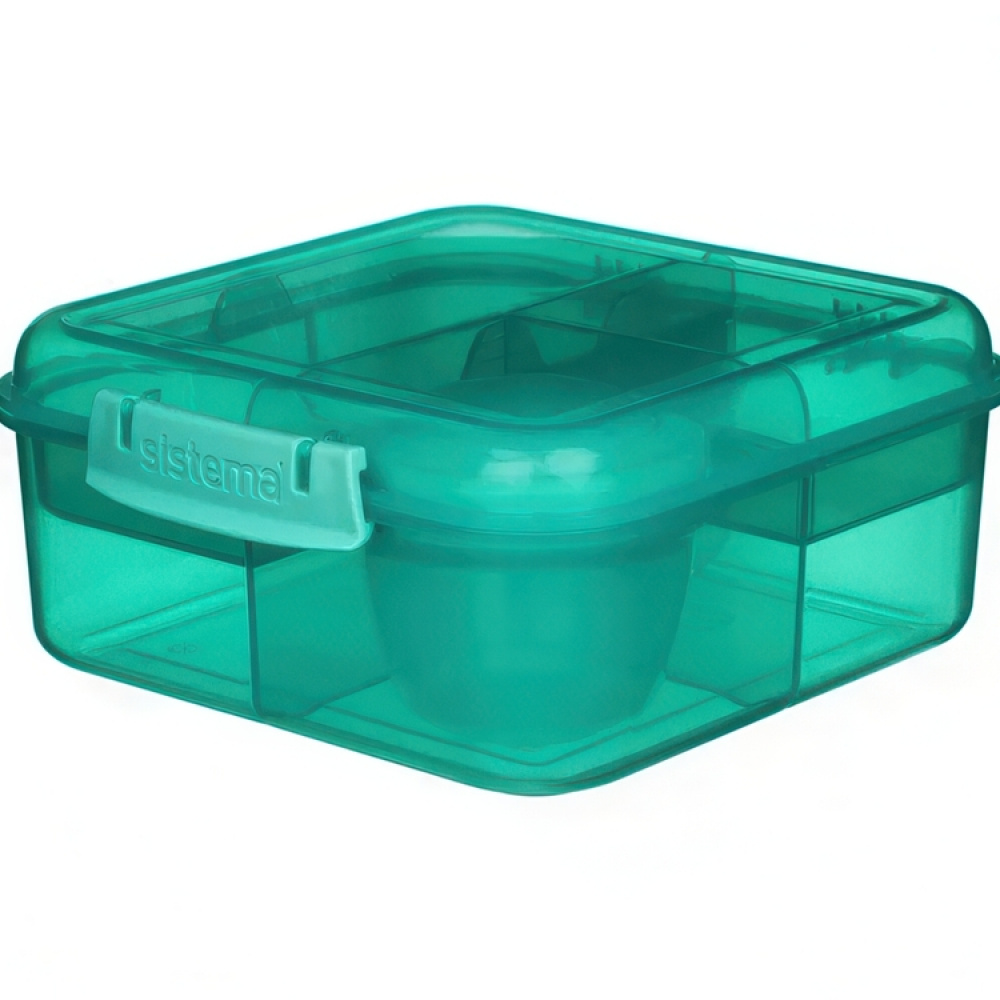 Bento-rasia, 5 lokeroa ja purkki 1,25 l, Sistema ryhmässä Säilytys / Keittiön säilytys / Ruoan säilytysastiat / Lounaslaatikoita ja Bento @ SmartaSaker.se (42121)