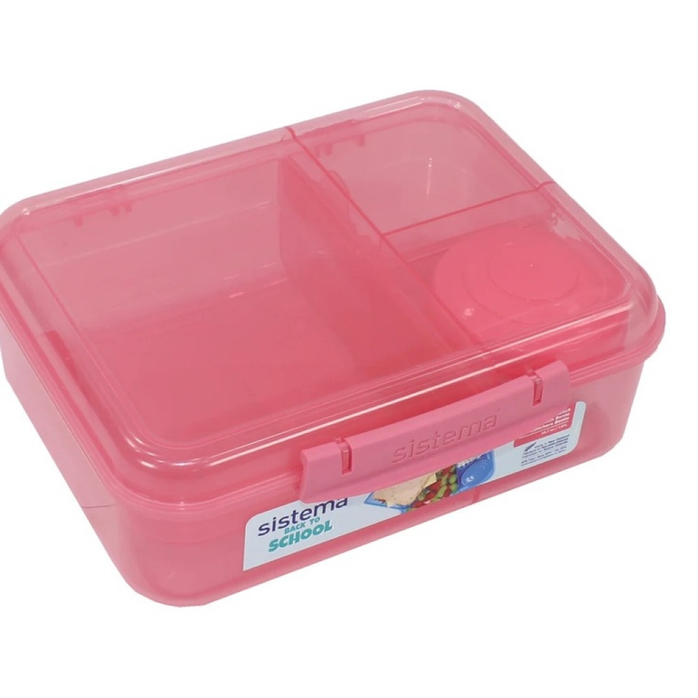 Bento-eväsrasia 5 lokerolla ja purkilla 1,65 l, Sistema ryhmässä Säilytys / Keittiön säilytys / Ruoan säilytysastiat / Lounaslaatikoita ja Bento @ SmartaSaker.se (42123)