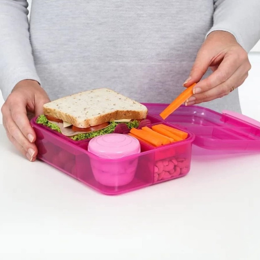 Bento-eväsrasia 5 lokerolla ja purkilla 1,65 l, Sistema ryhmässä Säilytys / Keittiön säilytys / Ruoan säilytysastiat / Lounaslaatikoita ja Bento @ SmartaSaker.se (42123)