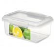Muovinen ruokarasia 1 l, Sistema, valkoinen