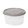 Pieni pyöreä ruokarasia 0,45 l, SmartStore, harmaa
