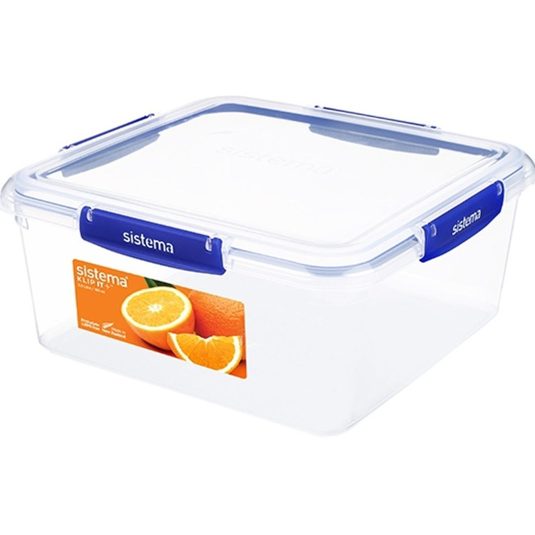 Suuri neliömäinen säilytysrasia 5,5 l, Sistema ryhmässä Säilytys / Keittiön säilytys / Säilytysvuokot / Sistema säilytysastiat @ SmartaSaker.se (42193)