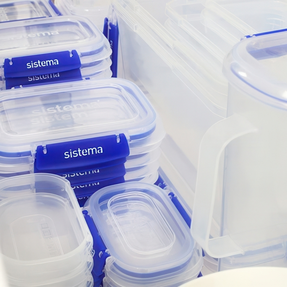 Suuri neliömäinen säilytysrasia 5,5 l, Sistema ryhmässä Säilytys / Keittiön säilytys / Säilytysvuokot / Sistema säilytysastiat @ SmartaSaker.se (42193)