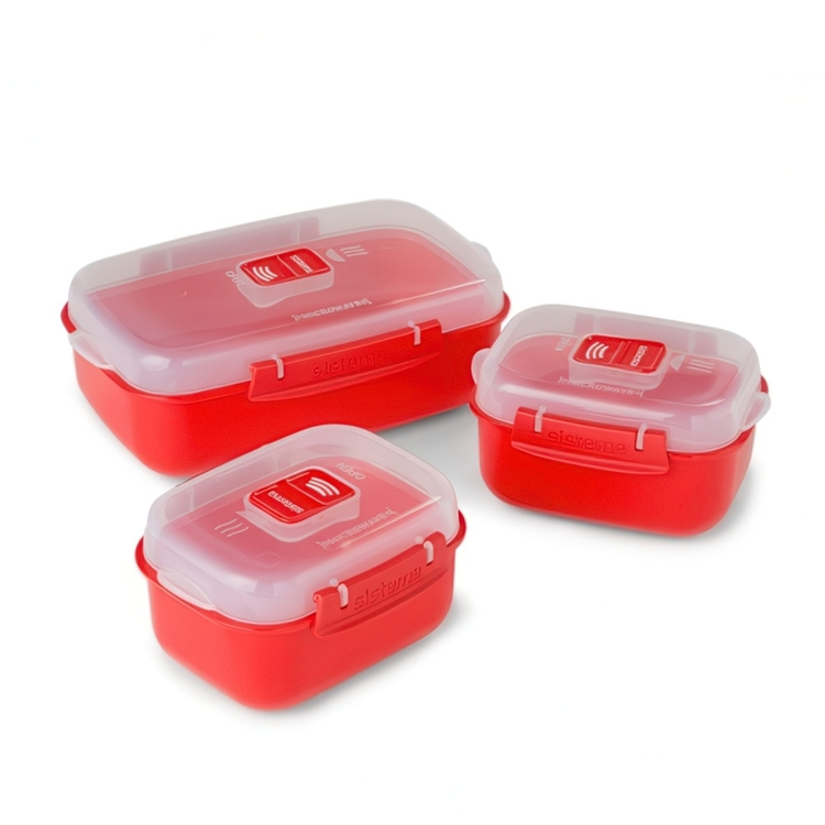 Ruokarasiasarja höyryventtiilillä, Sistema ryhmässä Säilytys / Keittiön säilytys / Ruoan säilytysastiat / SmartStore ruokalaatikot @ SmartaSaker.se (42199)