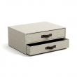 Minilipasto 2 laatikkoa, Birger canvas, Bigso, beige