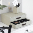 Minilipasto 2 laatikkoa, Birger canvas, Bigso, beige