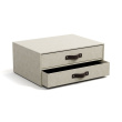Minilipasto 2 laatikkoa, Birger canvas, Bigso, beige