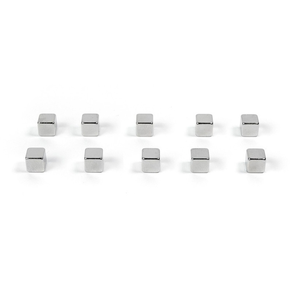 Minimagneettikuutio 10 kpl, hopea ryhmässä Säilytys / Magnetit ja itsekiinnittyvät / Vahvat magneetit @ SmartaSaker.se (42275)