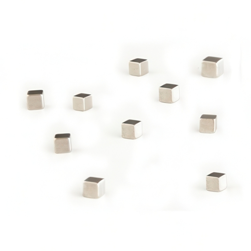 Minimagneettikuutio 10 kpl, hopea ryhmässä Säilytys / Magnetit ja itsekiinnittyvät / Vahvat magneetit @ SmartaSaker.se (42275)