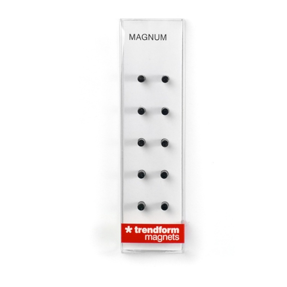 Minimagneetti sylinteri 10 kpl, musta ryhmässä Säilytys / Magnetit ja itsekiinnittyvät @ SmartaSaker.se (42276)