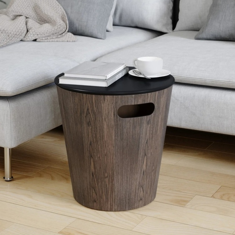 Rahi / pöytä säilytystilalla, WOODROW, Umbra, Ø 40 x n. K 42 cm ryhmässä Säilytys / Eteistallennus @ SmartaSaker.se (42328)
