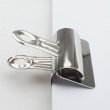 Paperipuristimet metallia, 4 kpl, BOSTON XL, 6,5 cm, hopea