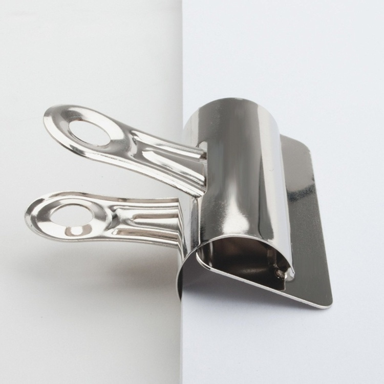 Paperipuristimet metallia, 4 kpl, BOSTON XL, 6,5 cm, hopea ryhmässä Säilytys / Toimistotarvikkeet @ SmartaSaker.se (42336)