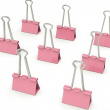 Paperipidikkeet, 12 kpl FOLDBACK CLIPS L, 41 mm, vaaleanpunainen