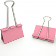 Paperinipistimet, 6 kpl FOLDBACK CLIPS L, 41 mm, vaaleanpunainen