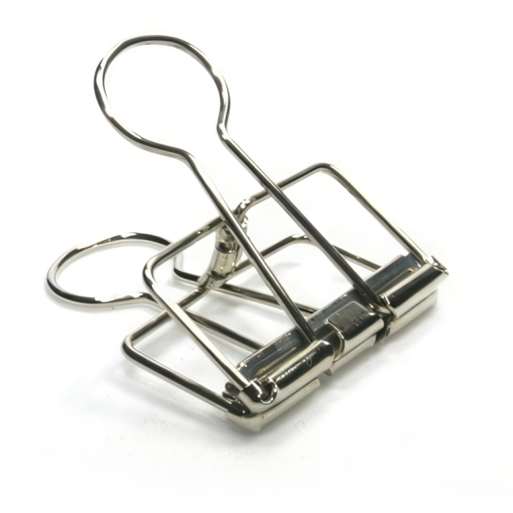 Paperinipistimet, 10 kpl, WIRE FOLDBACK CLIPS, 32 mm, Deskstore, hopea ryhmässä Säilytys / Toimistotarvikkeet @ SmartaSaker.se (42345)