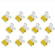 Paperipidikkeet, 12 kpl, FOLDBACK CLIPS MINI, 15 mm