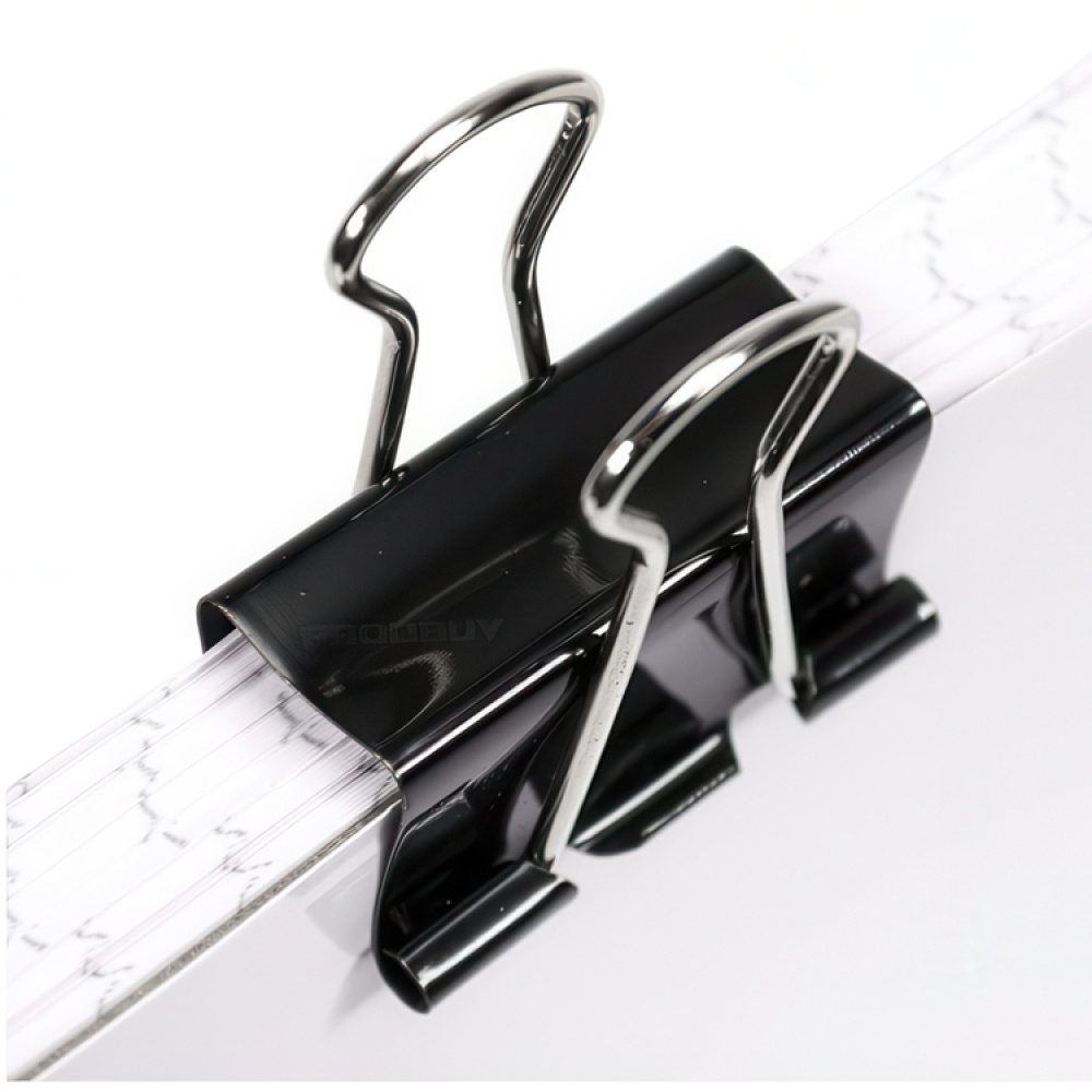 Paperinipistimet, 12 kpl, FOLDBACK CLIPS SMALL, 25 mm, mustat ryhmässä Säilytys / Toimistotarvikkeet @ SmartaSaker.se (42348)