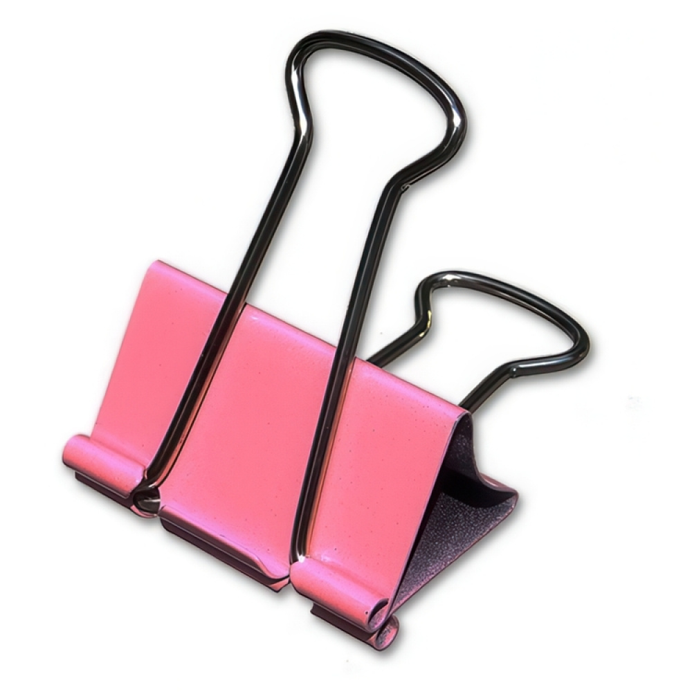 Paperipidikkeet, 12 kpl, FOLDBACK CLIPS XL, 51 mm, Pinkki ryhmässä Säilytys / Toimistotarvikkeet @ SmartaSaker.se (42351)